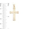 Banter Defined Cross Necklace Charm In 10K Hollow Gold Charms