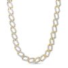 Banter 1 Ct. T.W. Diamond Double Bar Link Necklace In Sterling Silver With 14K Gold Plate - 20" Necklaces