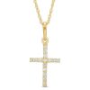 Banter Child'S Cubic Zirconia Cross Pendant In 10K Gold - 13" Necklaces