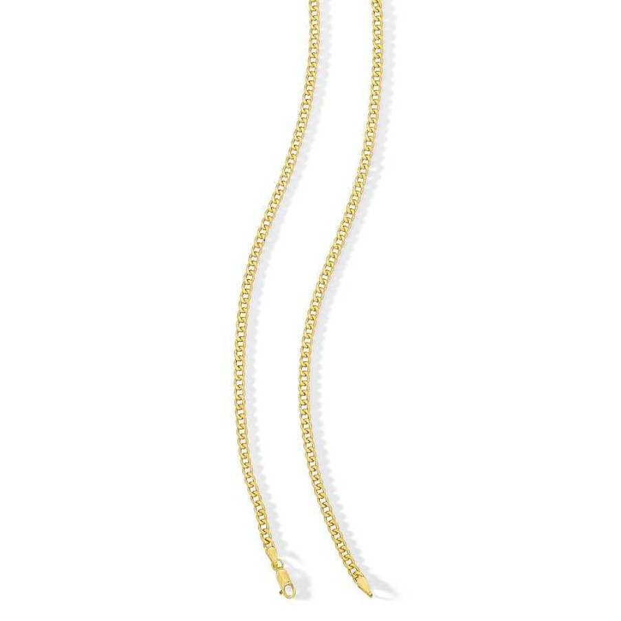 Banter 080 Gauge Mariner Chain Necklace In 14K Hollow Gold Bonded Sterling Silver - 24" Necklaces