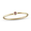 Banter 10K Gold Pink Cz Bezel-Set Ring Rings