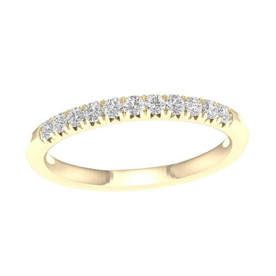 Banter 10K Solid Gold 1/4 Ct. T.W. Lab-Created Diamond Anniversary Band Rings