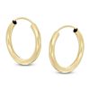 Banter 10K Tube Hollow Gold Continuous Hoops Earrings