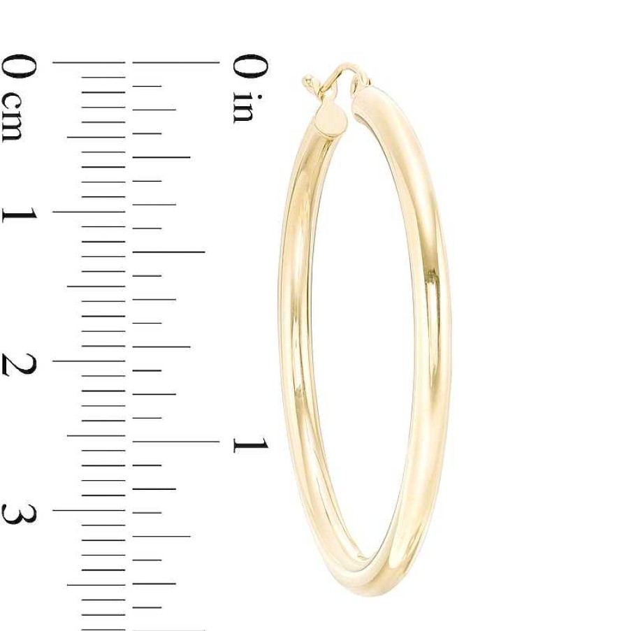 Banter 40Mm Hoop Earrings In 14K Tube Hollow Gold Earrings