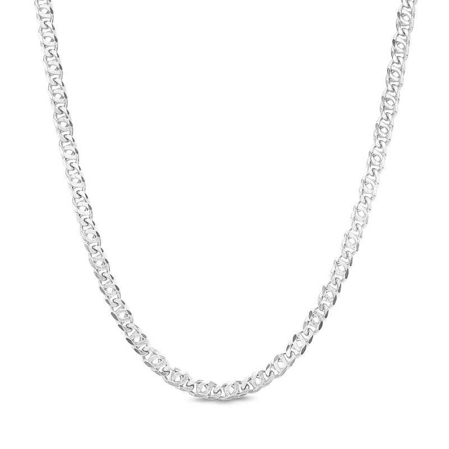 Banter Made In Italy Double Mariner Chain Necklace In Solid Sterling Silver - 18" Necklaces