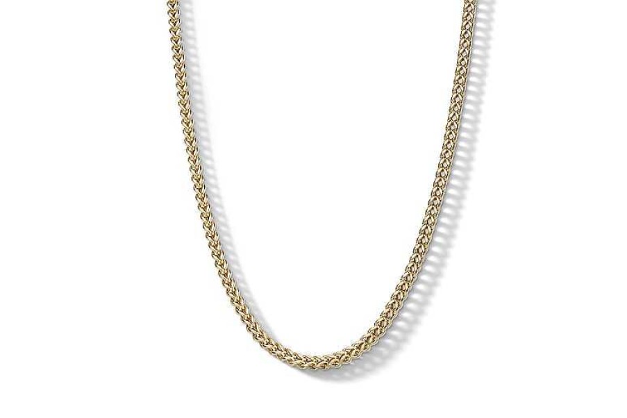 Banter 10K Hollow Gold Diamond-Cut Franco Chain Made In Italy - 22" Necklaces