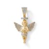 Banter 1/5 Ct. T.W. Diamond Praying Angel Necklace Charm In 10K Gold Charms