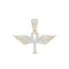 Banter 1/4 Ct. T.W. Diamond Ankh With Wings Charm In 10K Gold Charms