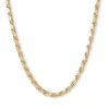 Banter Made In Italy 070 Gauge Loose Rope Chain Necklace In 10K Hollow Gold - 24" Necklaces