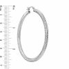 Banter 60Mm Diamond-Cut Hoop Earrings In Sterling Silver Earrings