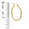 Banter 10K Tube Hollow Gold Hoops Earrings