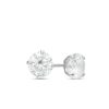 Banter Child'S 5Mm Cubic Zirconia Solitaire Stud Earrings In 14K White Gold Earrings