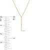 Banter Diamond Accent "L" Initial Necklace In Sterling Silver With 14K Gold Plate - 18" Necklaces