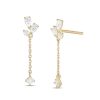 Banter Multi-Shape Cubic Zirconia Chain Drop Earrings In 10K Gold Earrings