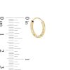 Banter 14K Tube Hollow Gold Diamond-Cut Continuous Square Hoops Earrings