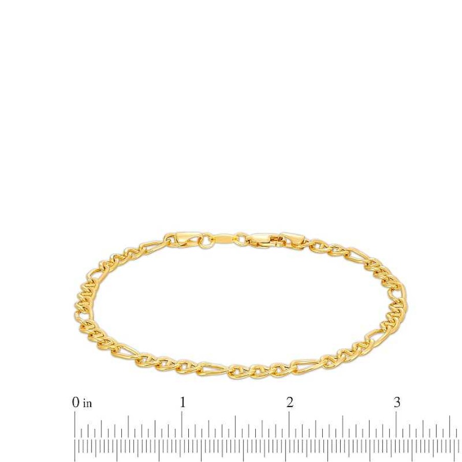 Banter 4.4Mm Figarucci Chain Bracelet In 10K Hollow Gold Bonded Sterling Silver - 8.5" Bracelets