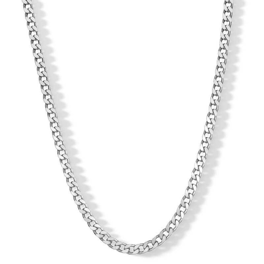 Banter Made In Italy 125 Gauge Open Curb Chain Necklace In Solid Sterling Silver - 20" Necklaces