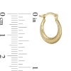 Banter Child'S Textured Hoop Earrings In 14K Stamp Hollow Gold Earrings