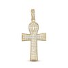 Banter Cubic Zirconia Ankh Cross Necklace Charm In 10K Gold Charms