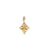 Banter Diamond-Cut Rhombus Mini Hoop Charm In 10K Solid Gold Earrings