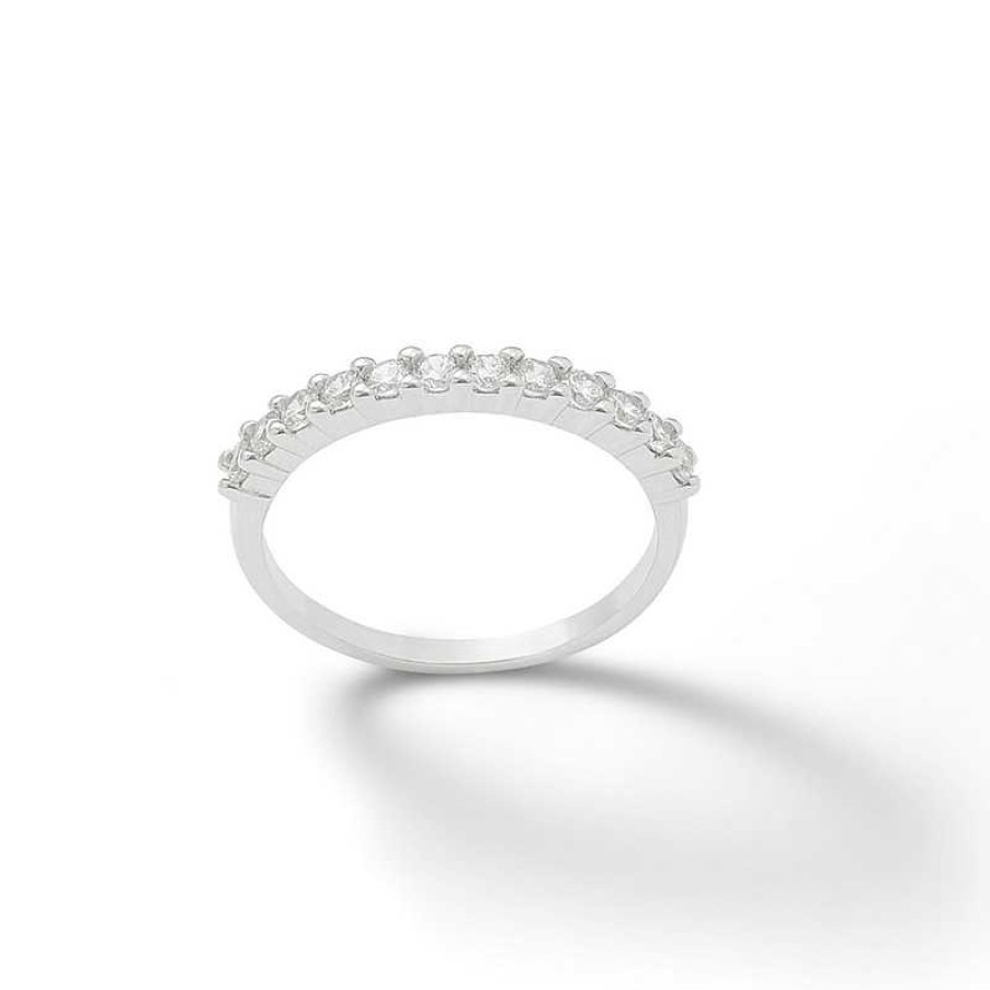 Banter 2Mm Cubic Zirconia Stackable Ring In Sterling Silver Rings