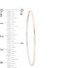 Banter 14K Tube Hollow Rose Gold Continuous Hoop Earrings Earrings