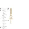 Banter Cubic Zirconia Ankh Drop Earrings In 10K Gold Earrings