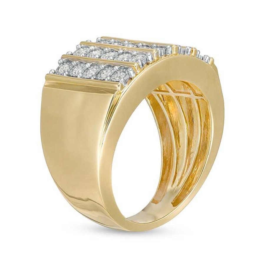 Banter 1/2 Ct. T.W. Diamond Linear Five Row Ring In 10K Gold Rings