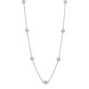 Banter 3.5Mm Bezel-Set Cubic Zirconia Station Necklace In Solid Sterling Silver Necklaces