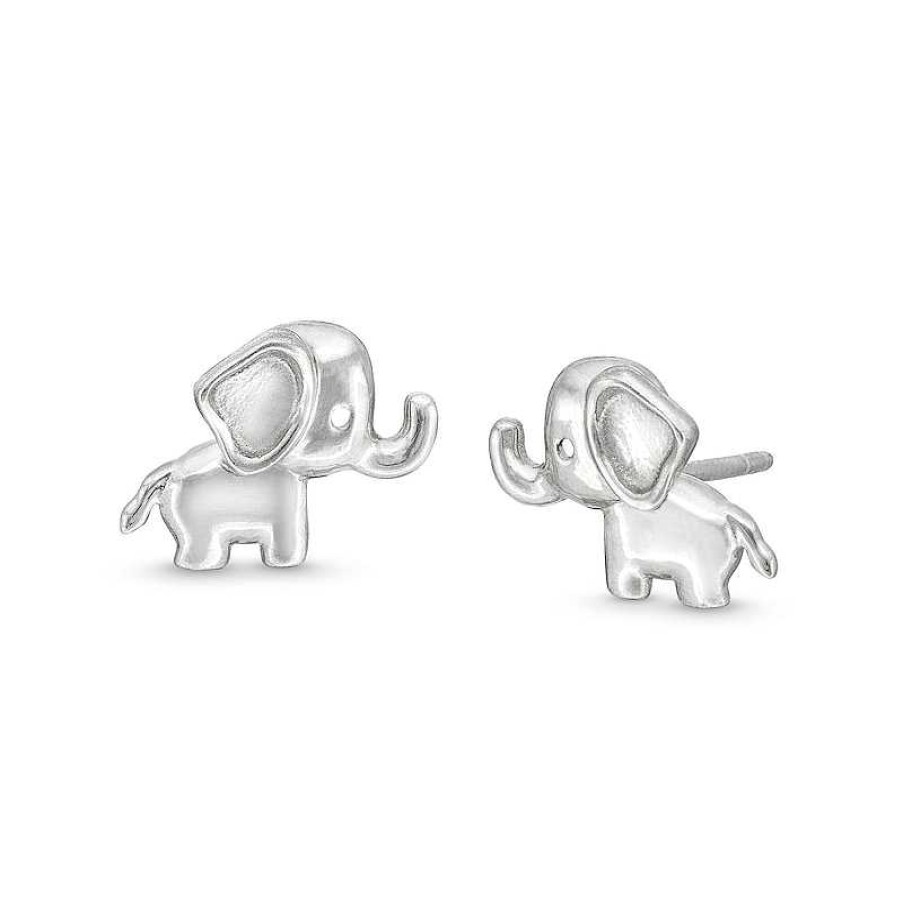 Banter Child'S Elephant Earrings In Sterling Silver Earrings