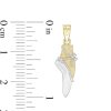 Banter 25Mm Relev Ballet Slipper Charm In 10K Solid Two-Tone Gold Charms