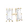 Banter Baguette-Cut Cubic Zirconia Solitaire Stud Earrings In 10K Gold Earrings