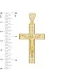 Banter Cubic Zirconia Pav Crucifix Neclace Charm In 10K Gold Charms