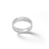 Banter 6Mm Diamond-Cut Slant Comfort Fit Wedding Band In Solid Sterling Silver Rings