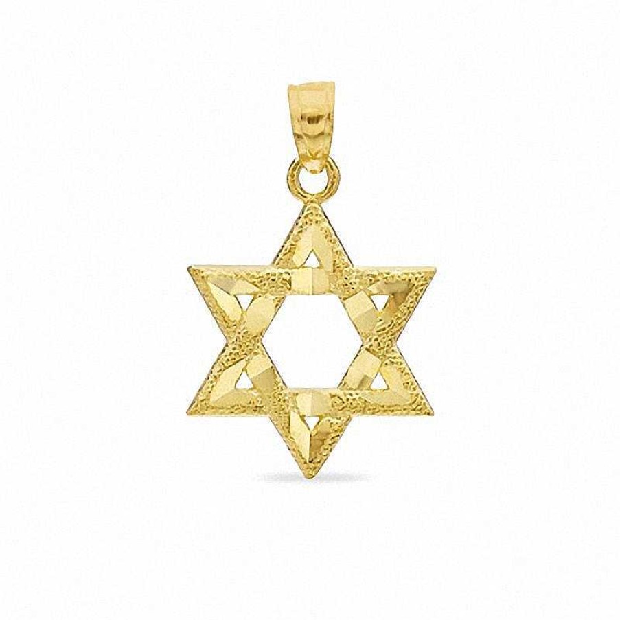 Banter Diamond-Cut Star Of David Charm In 10K Gold Charms