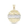 Banter The Last Supper Medallion Two-Tone Necklace Charm In 10K Gold Charms