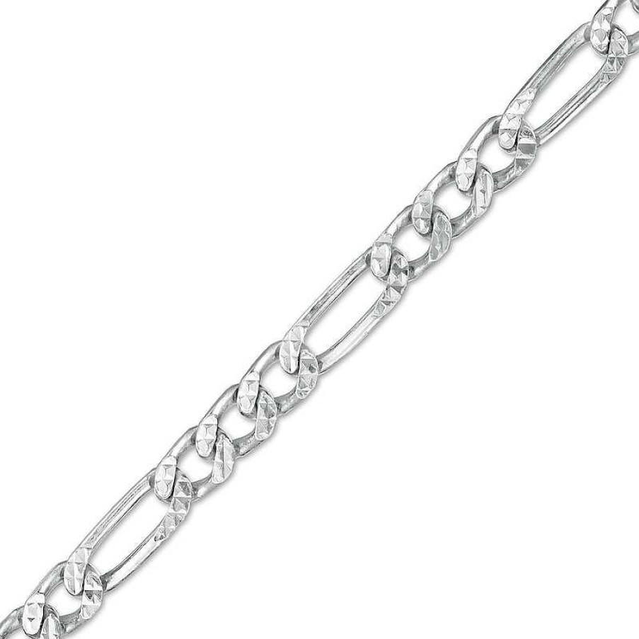 Banter Made In Italy 150 Gauge Solid Figaro Chain Bracelet In Sterling Silver 8.5" Bracelets