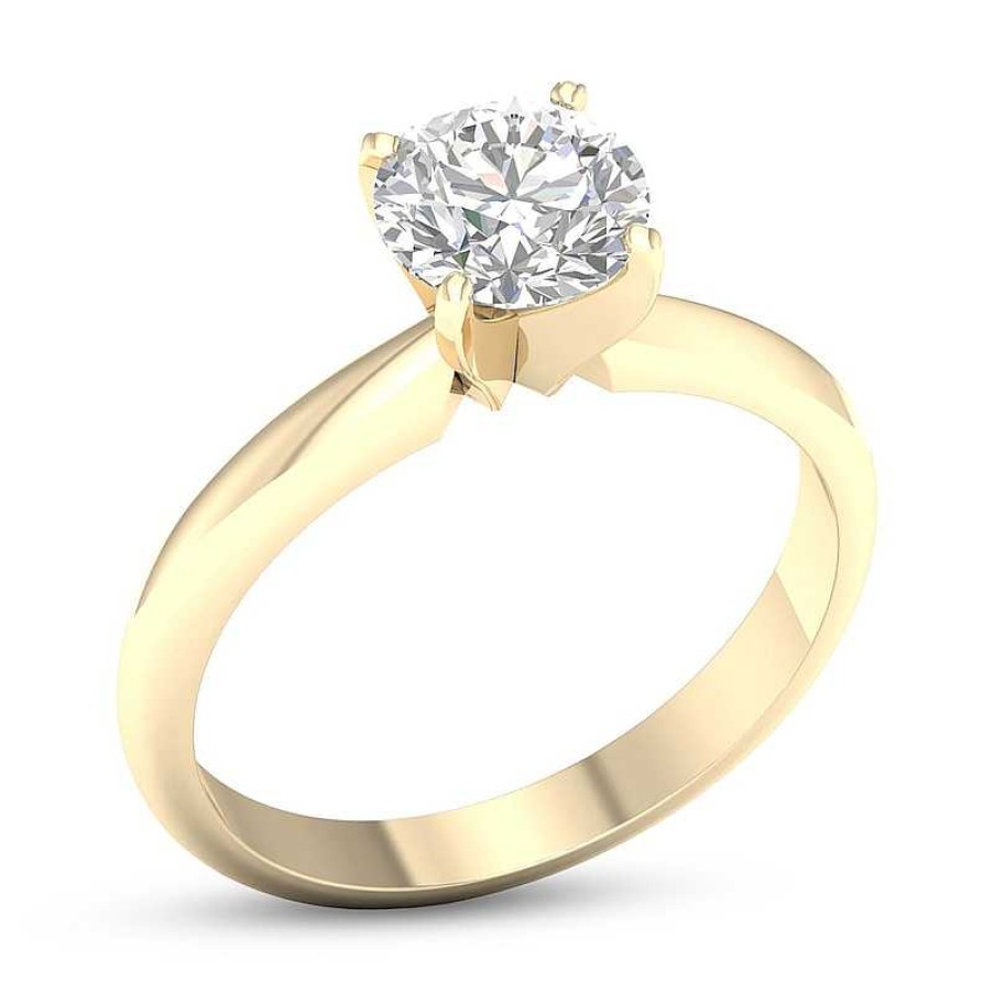 Banter 10K Solid Gold 2 Ct. T.W. Lab-Created Diamond Solitaire Ring Rings