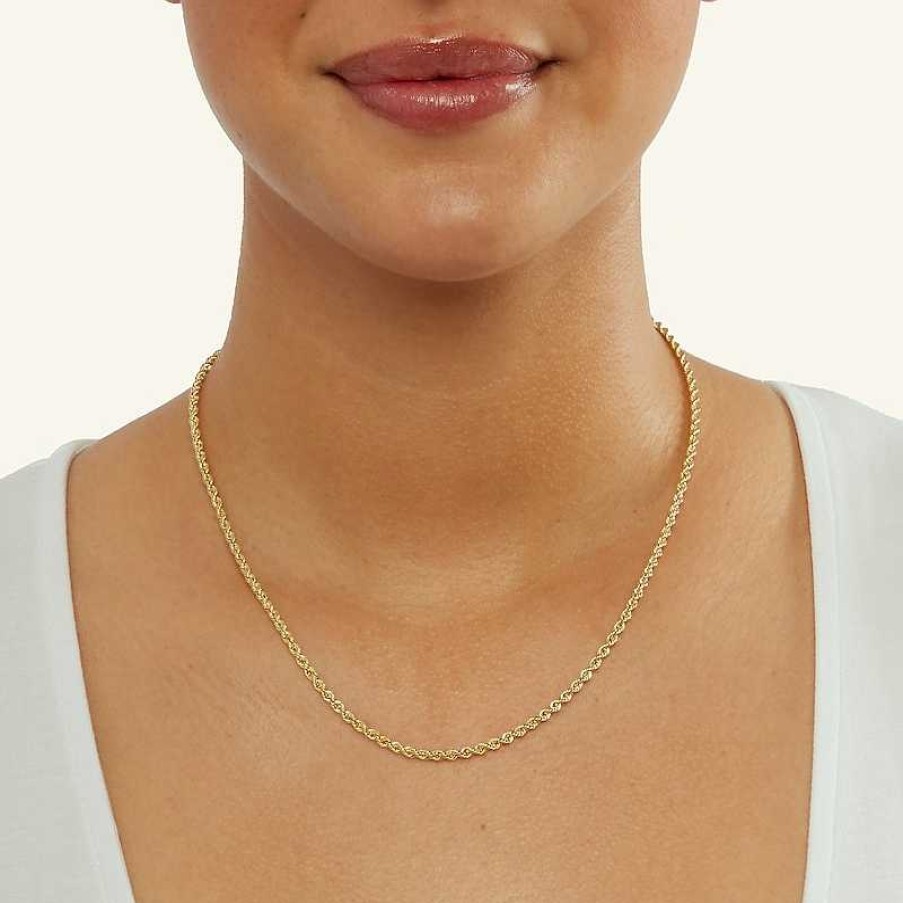 Banter 10K Hollow Gold Rope Chain - 18" Necklaces