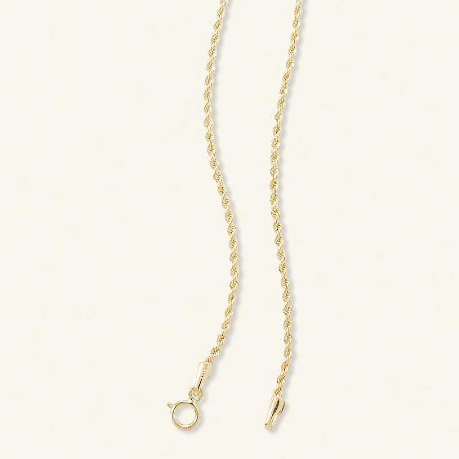 Banter 1.6Mm Rope Chain Necklace In 10K Semi-Solid Gold - 18" Necklaces