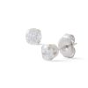 Banter 5.0Mm Cubic Zirconia Solitaire Stud Piercing Earrings In 14K Solid White Gold Earrings