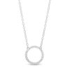 Banter 1/20 Ct. T.W. Diamond Circle Necklace In Sterling Silver - 18" Necklaces