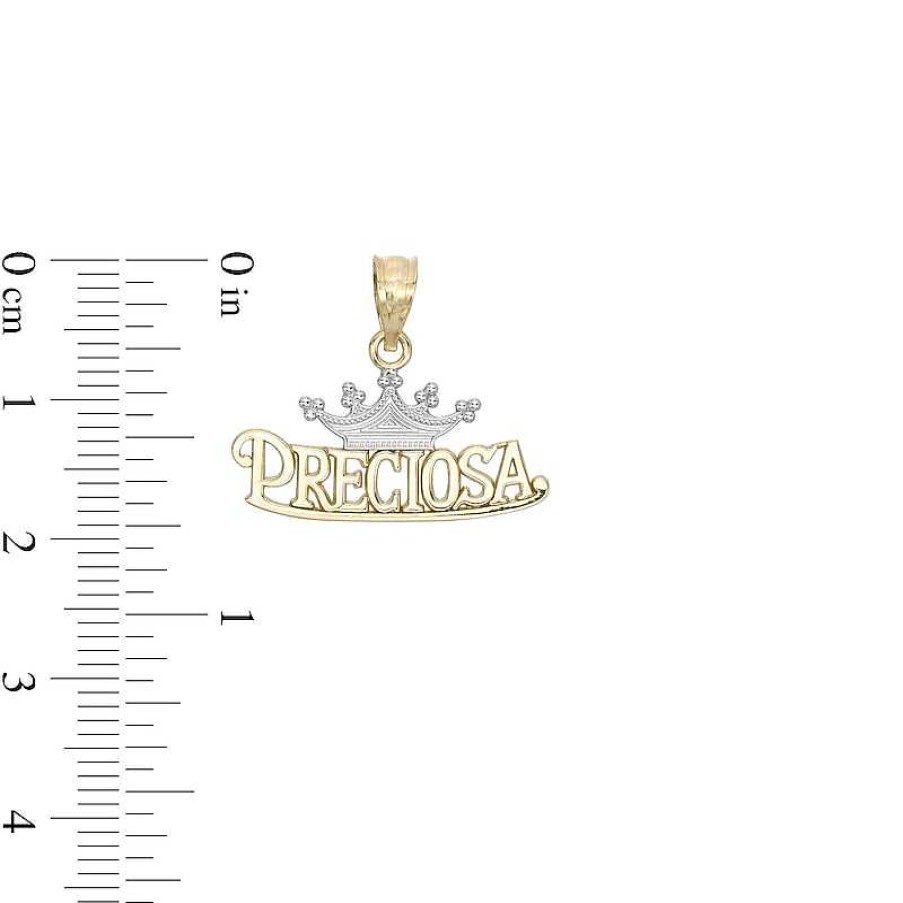 Banter Preciosa Crown Two-Tone Necklace Charm In 10K Gold Charms