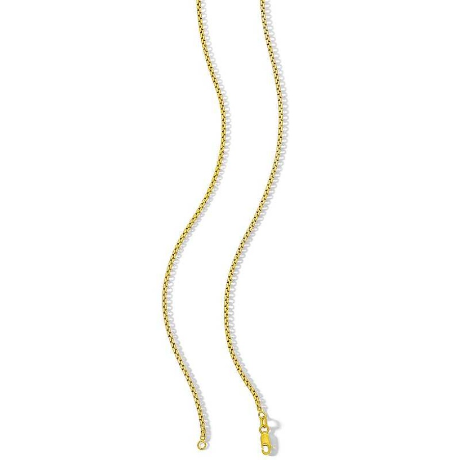 Banter 10K Hollow Gold Diamond-Cut Box Chain Made In Italy - 20" Necklaces