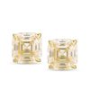 Banter 8Mm Fancy Square Yellow Cubic Zirconia Solitaire Stud Earrings In 10K Gold Earrings