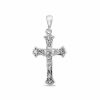 Banter Flat Crucifix Charm In Sterling Silver Charms