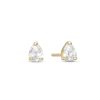 Banter Cubic Zirconia Pear Stud Earrings In 10K Solid Gold Earrings