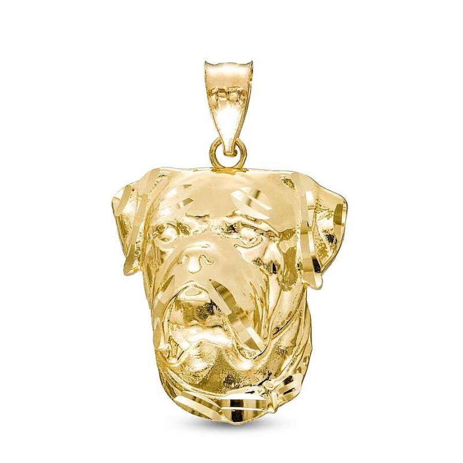 Banter Bullmastiff Necklace Charm In 10K Gold Casting Charms