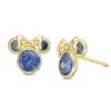 Banter Child'S Blue Cubic Zirconia ©Disney Minnie Mouse Stud Earrings In 10K Gold Earrings