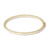 Banter Made In Italy Nail Station Bangle In 10K Two-Tone Gold Tube Bracelets